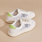 Damen Sneakers mit atmungsaktivem Mesh und stylischem Stern Design