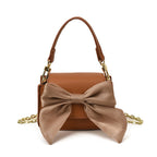 Damen Mini-Handtasche mit dekorativem Schleifen-Design