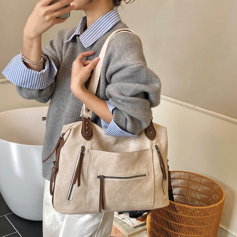 Damen große Schultertasche