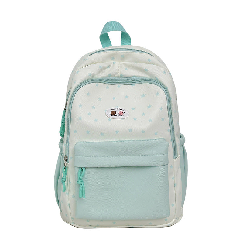 Stern-Druck Mehrfach-Taschen Rucksack