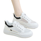 Damen Atmungsaktive Sneakers mit Bequemem Plateau
