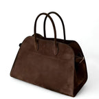 Große Wildleder Schulterhandtasche