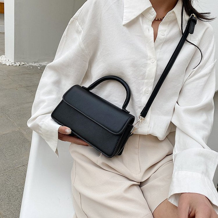 Damen elegante Schultertasche mit abnehmbarem Tragegurt