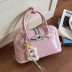 Damen Mini-Handtasche mit abnehmbarem Anhänger