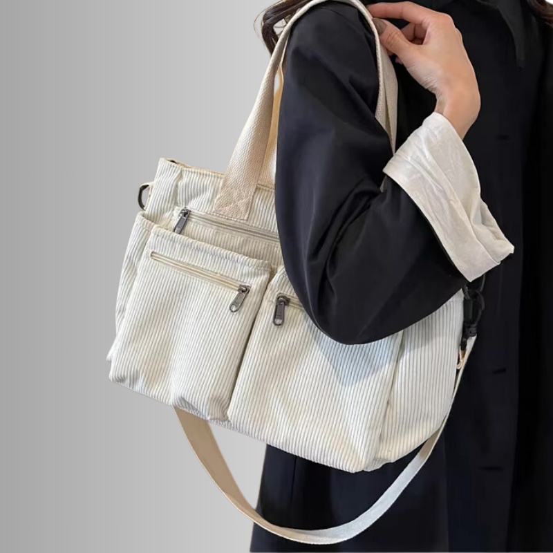 Schnur Schultertasche mit mehreren Taschen für Frauen