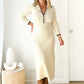Robe midi en tricot Coralia™ l Harlina - Lait