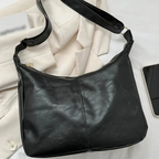 Trendige Leder Schulterhandtasche