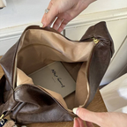 Trendige Leder Schulterhandtasche