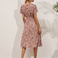 Crêpes | Robe d'été élégante à imprimé floral