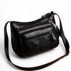 Multi-Taschen Leder Schultertasche