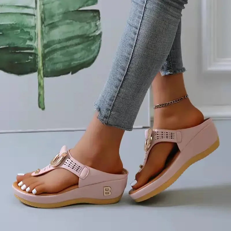 Cripes Chaussons Mocassins À Talon Femme