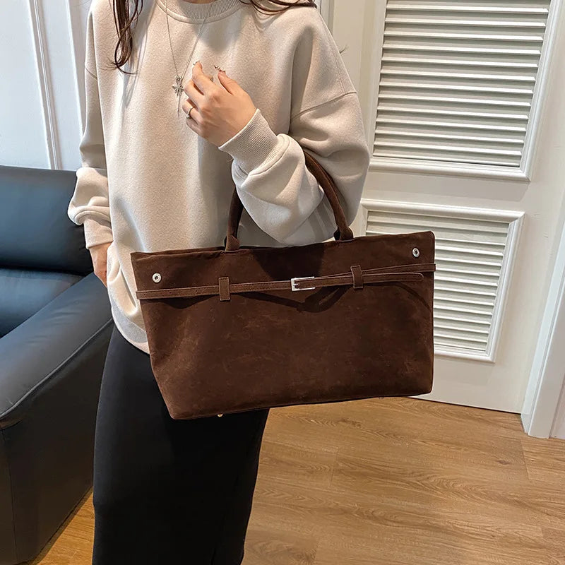 Wildleder Schulter Handtasche