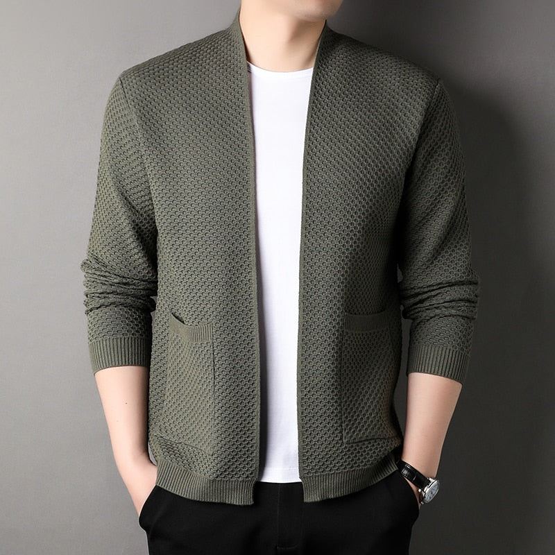 Cardigan élégant avec poches pour hommes