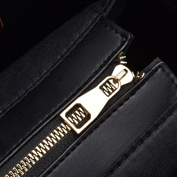 Prägte Vegan Leder Top Handtasche