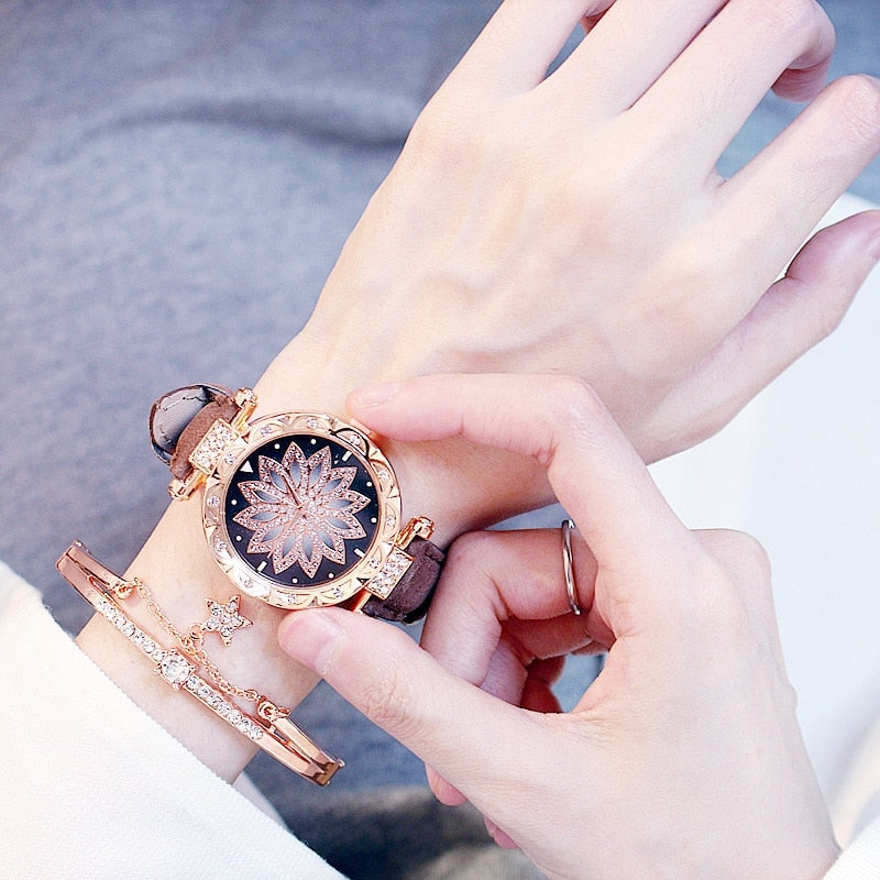 Cripes brillent : coffret montre mode femme Starry