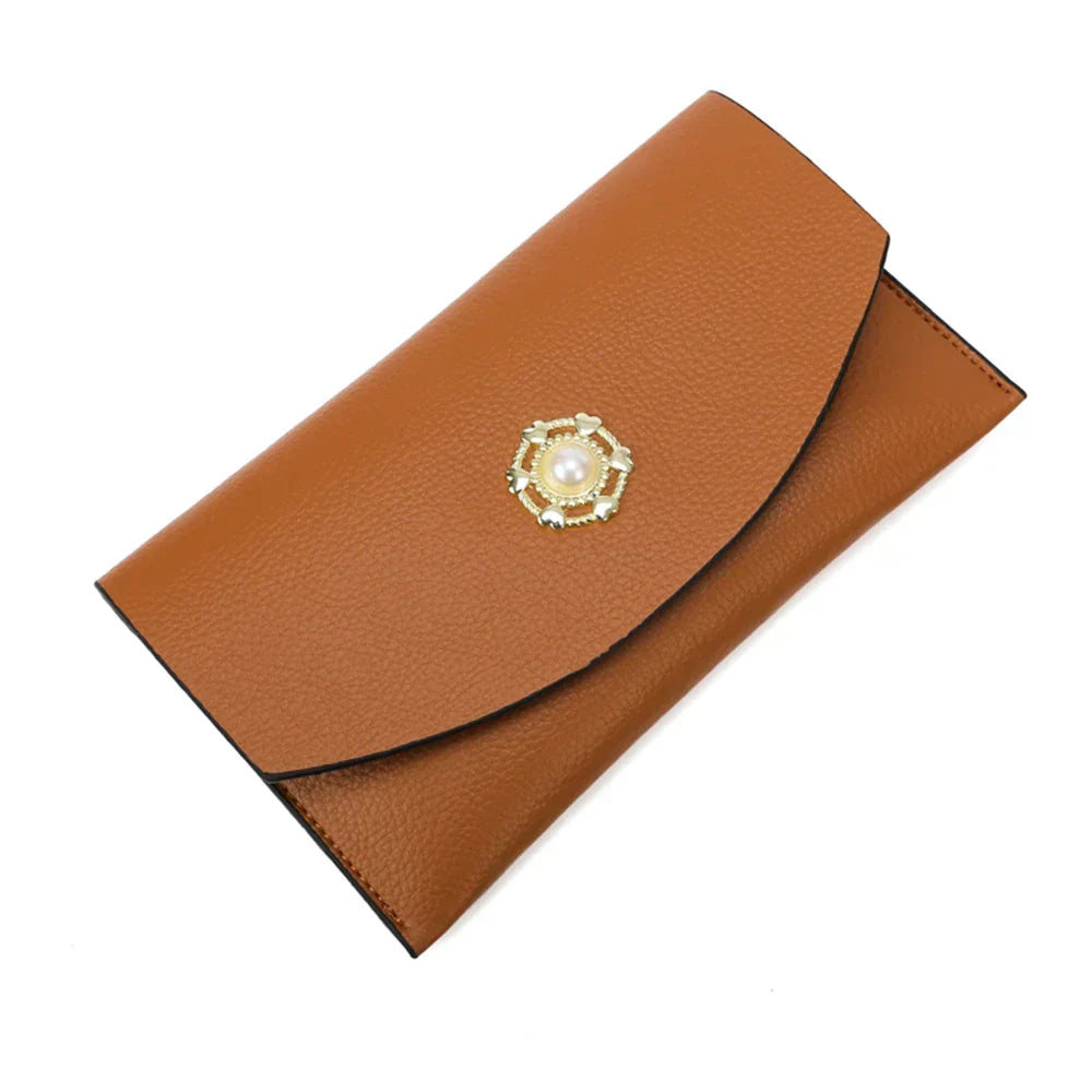 Rechteckige Schultertasche aus Leder