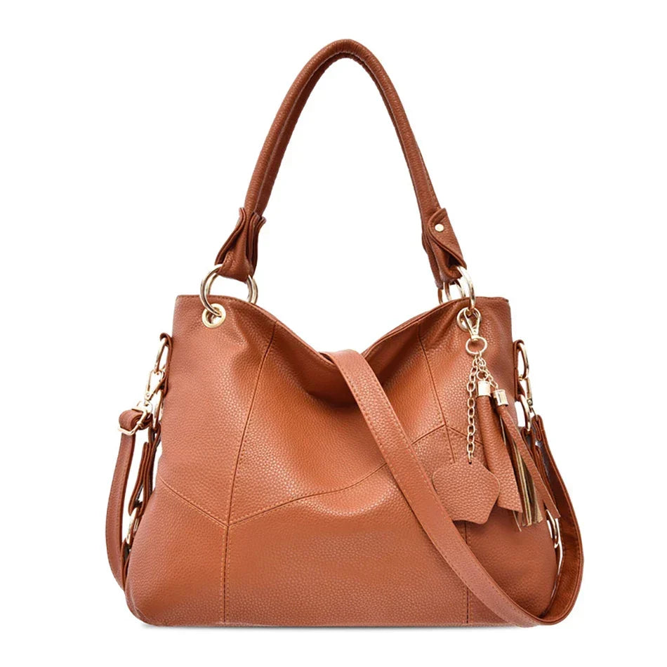 Trendige Schulterhandtasche für die Schule