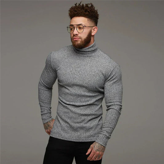 Pull à col roulé pour homme