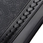 Prägte Vegan Leder Top Handtasche