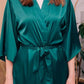 Cripes Peignoir Robe Satin - Vêtements De Nuit