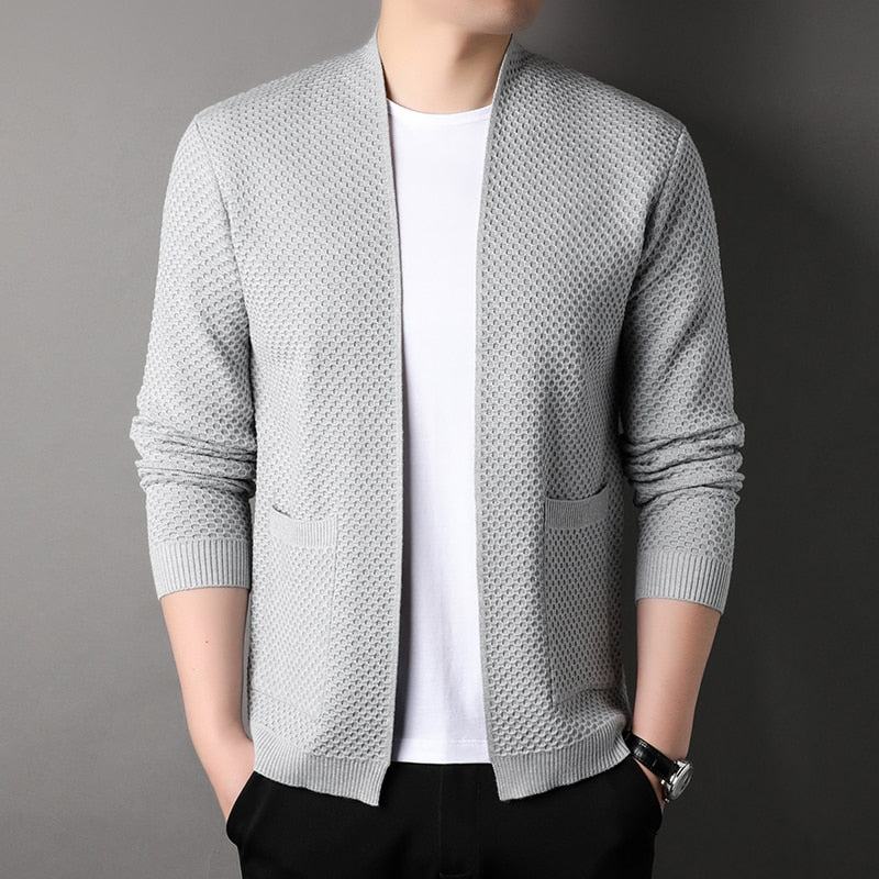 Cardigan élégant avec poches pour hommes