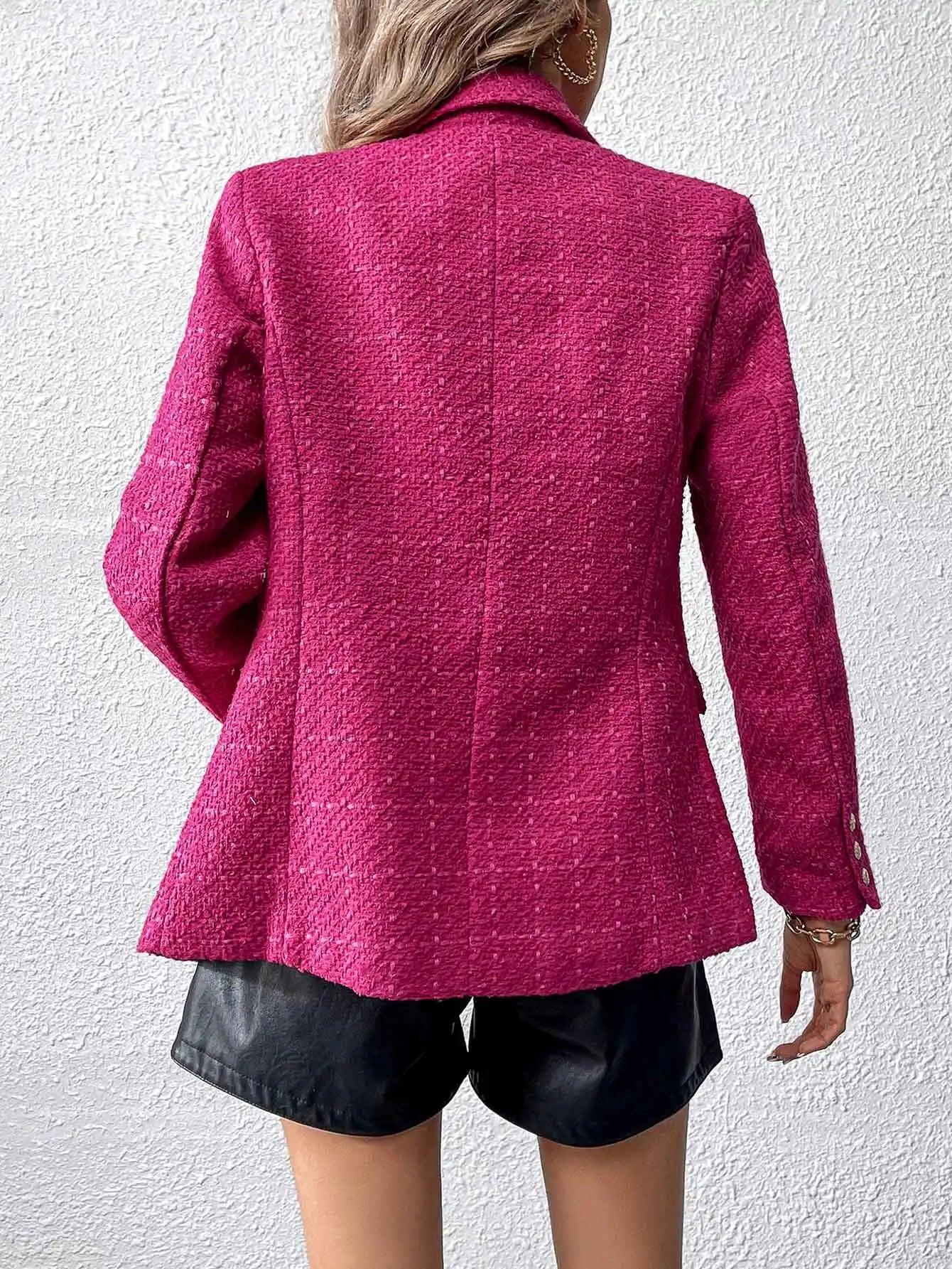 ISABELLE™ | Blazer rose en tweed