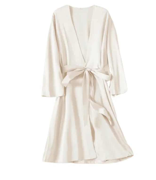 Cripes Peignoir Robe Satin - Vêtements De Nuit