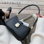 Stylische Schultertasche links | Designer-Handtasche für Damen mit Reißverschluss