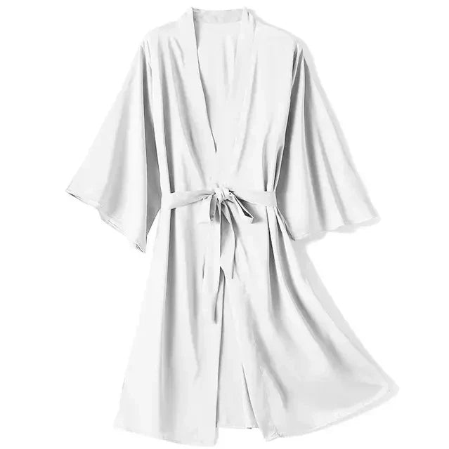 Cripes Peignoir Robe Satin - Vêtements De Nuit