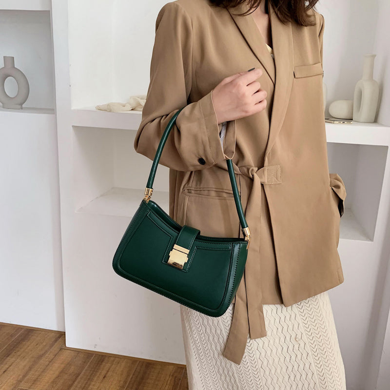 Stylische Schultertasche links | Designer-Handtasche für Damen mit Reißverschluss