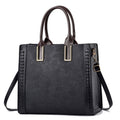 Prägte Vegan Leder Top Handtasche