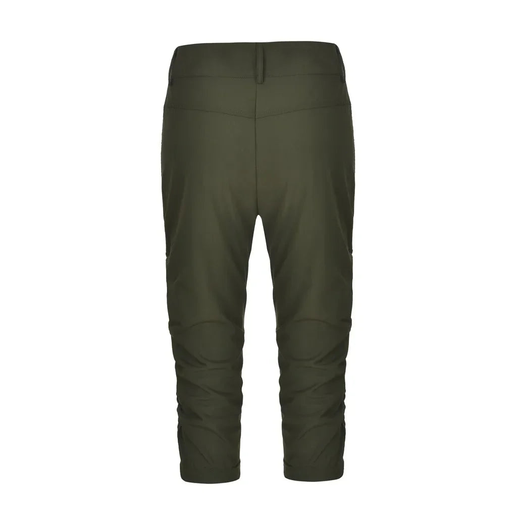 Pantalon capri cargo Cripes de couleur unie avec taille élastique