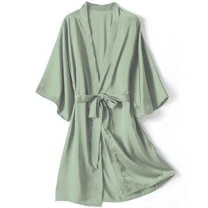 Cripes Peignoir Robe Satin - Vêtements De Nuit