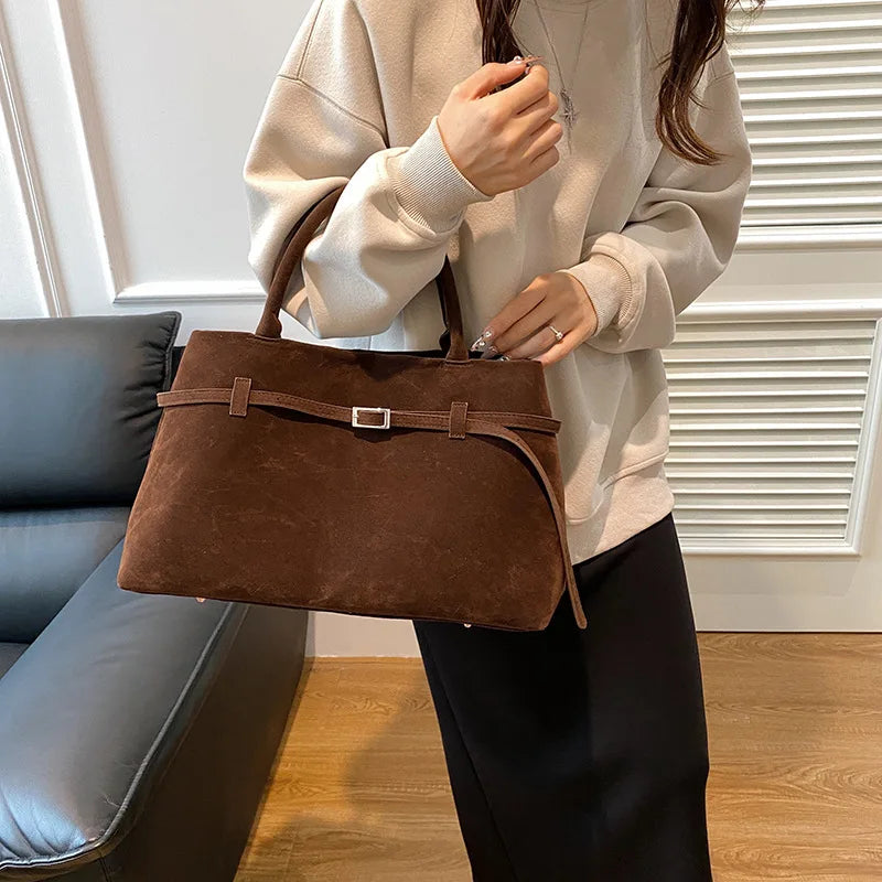 Wildleder Schulter Handtasche