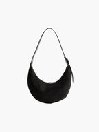 Halbmond-Tasche aus Wildleder