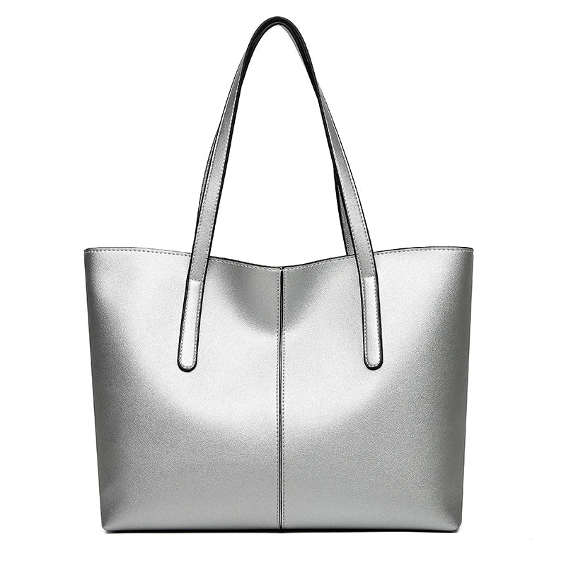 Damen Schultertasche aus hochwertigem PU-Leder mit großer Kapazität