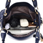 Trendige Schulterhandtasche für die Schule