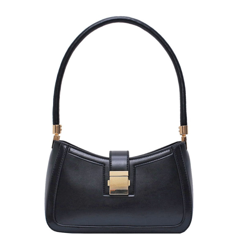 Stylische Schultertasche links | Designer-Handtasche für Damen mit Reißverschluss