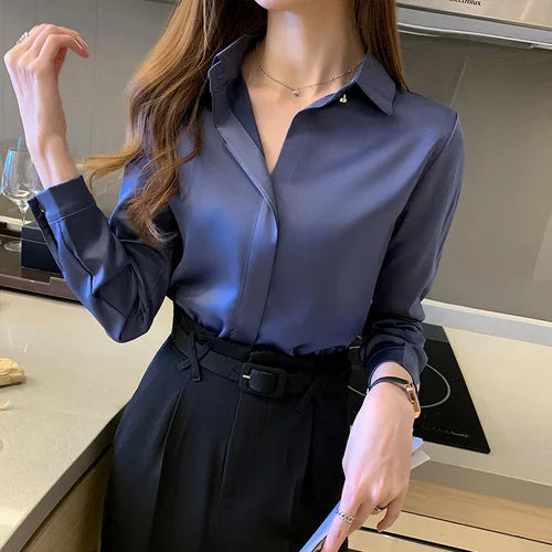 Crêpes Amanda | Blouse élégante en satin