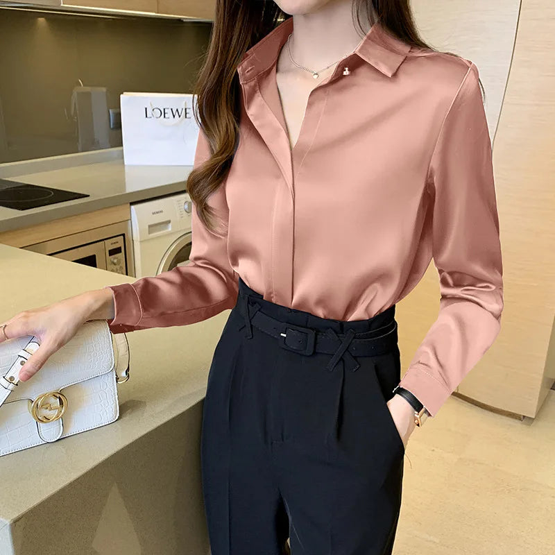 Crêpes Amanda | Blouse élégante en satin