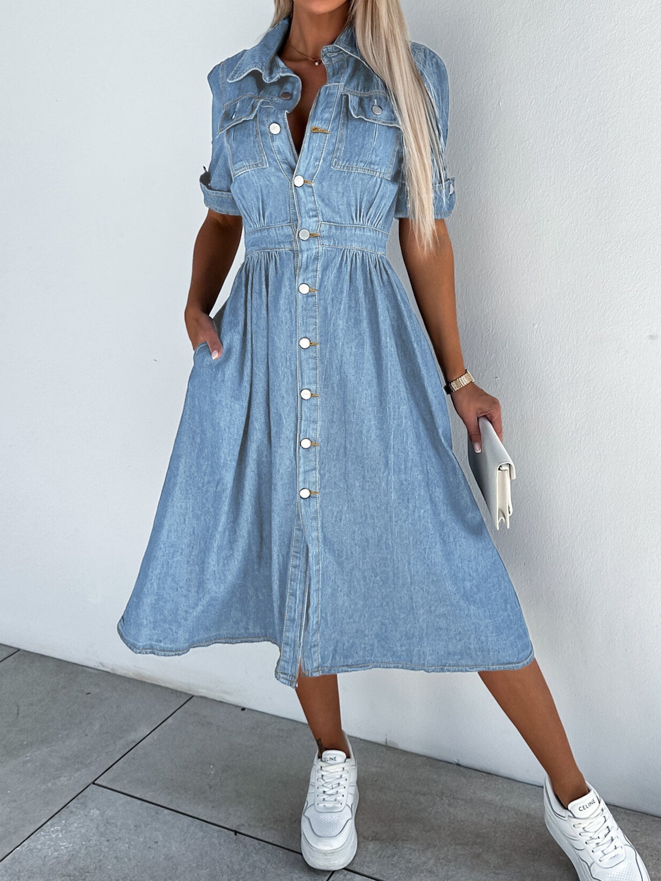 Robe professionnelle en denim