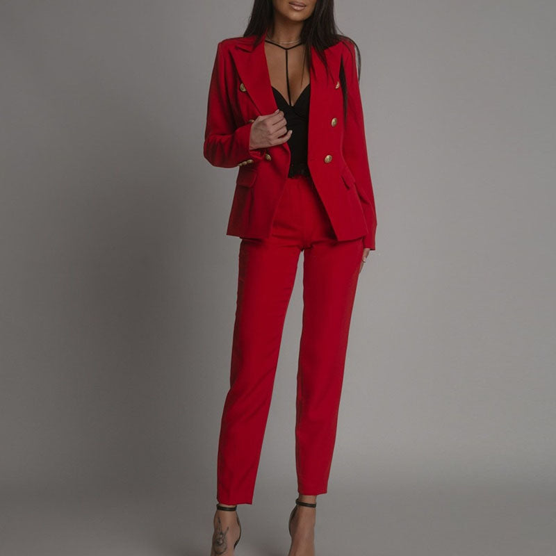 Elégant ensemble blazer-pantalon