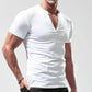 T-shirt Henley en coton