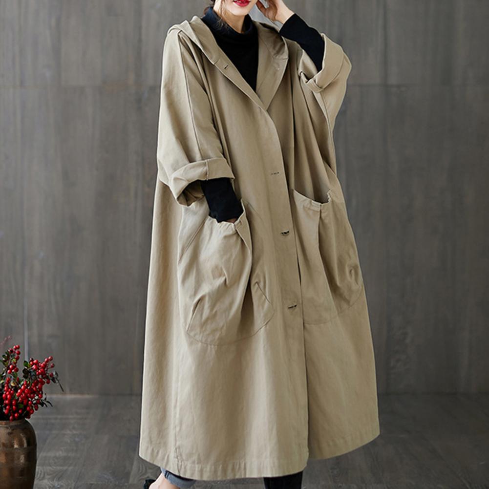 Trench-coat confortable en gabardine