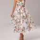 Robe élégante à imprimé floral