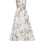 Robe élégante à imprimé floral