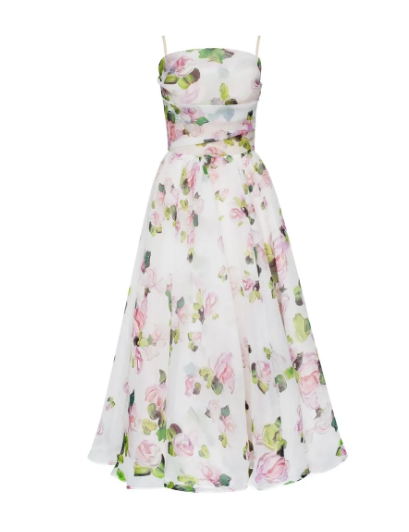 Robe élégante à imprimé floral