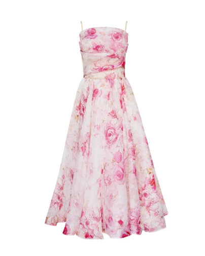 Robe élégante à imprimé floral