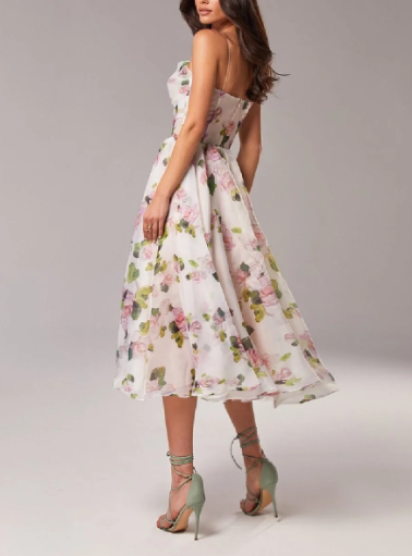 Robe élégante à imprimé floral