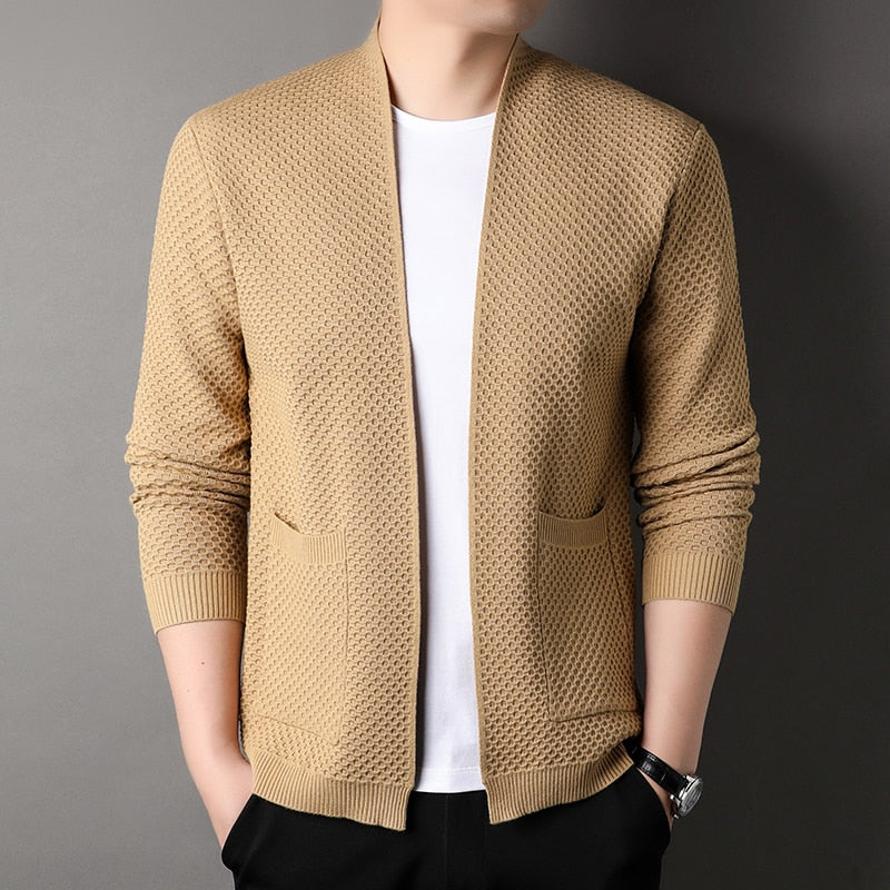 Cardigan élégant avec poches pour hommes